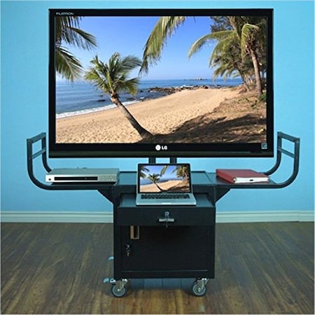VTI Manufacturing 10235 65 In. Large Flat Panel LCD TV Cabinet Cart Monitor